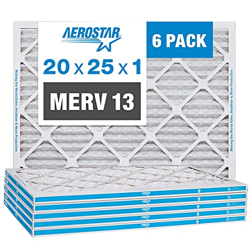 Aerostar 20x25x1 MERV 13 Pleated Air Filter