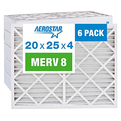 Aerostar 20x25x4 MERV 8 Pleated Air Filter