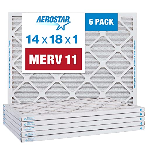 Aerostar MERV 11 Pleated Air Filter, 6 Pack