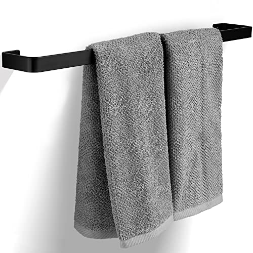 Stylish 24" Matte Black Towel Bar for Modern/Farmhouse Bathrooms