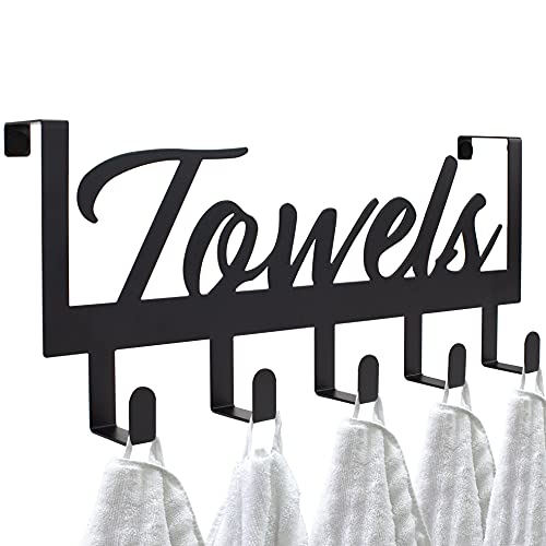 Aesthetic Over The Door Towel Rack
