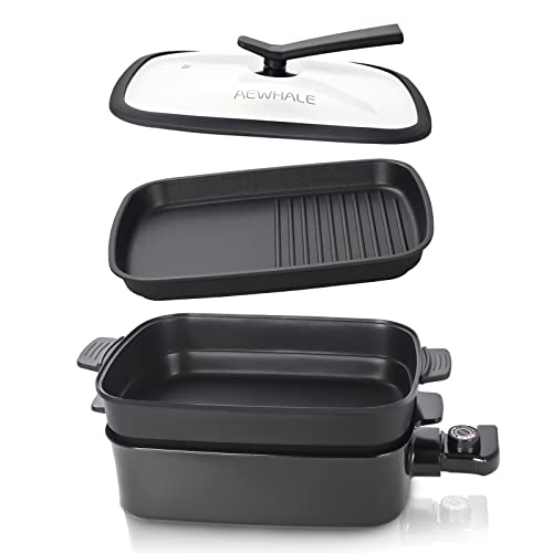 AEWHALE 2-in-1 Electric Grill