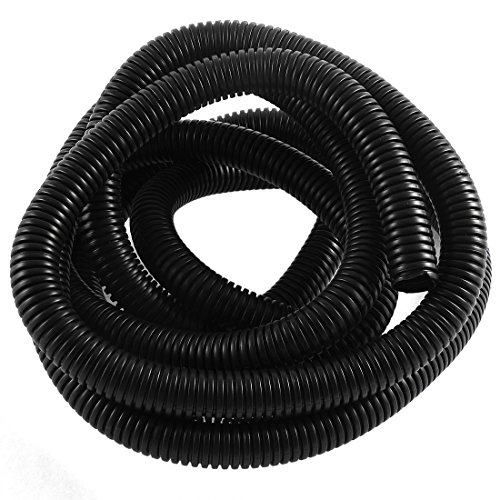 Aexit 12ft PVC Corrugated Tubing - Reliable Cable Management Solution