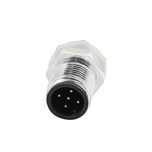Aexit M12-5 Thread Electrical Boxes, Conduit & Fittings 5P Male Rear Assembly Type Panel Waterproof Conduit Fittings Cable Connector