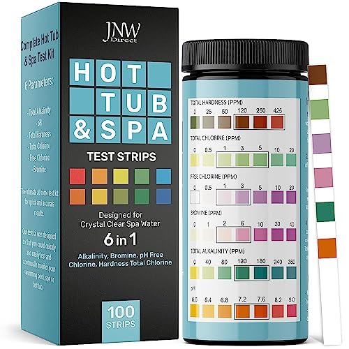 Affordable 6-in-1 Test Strips for Hot Tubs and Pools