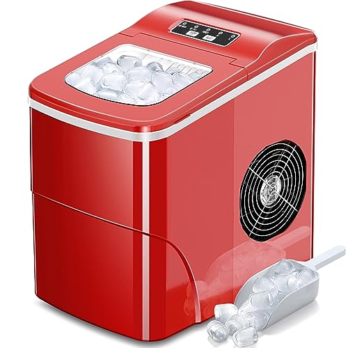 AGLUCKY Compact Ice Maker: 9 Cubes in 6-8 Mins