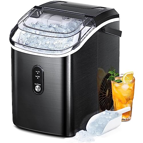 Gevi Household Countertop Nugget Ice Maker with Viewing Window - Making  Pebble Ice 30lbs/Day, Self-Cleaning, Stainless Steel