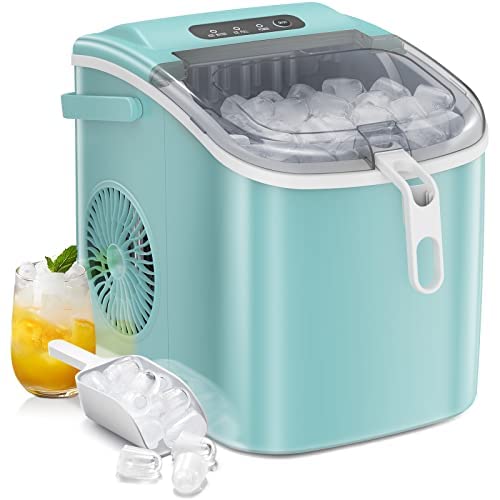 AGLUCKY Portable Ice Maker Machine with Handle