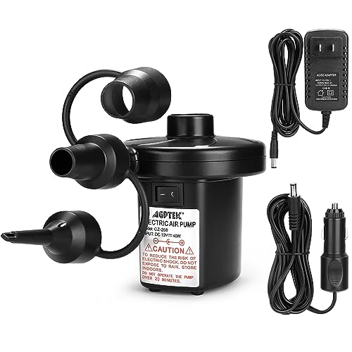 AGPTEK Portable Electric Air Pump: Perfect Inflator/Deflator for Outdoor Use