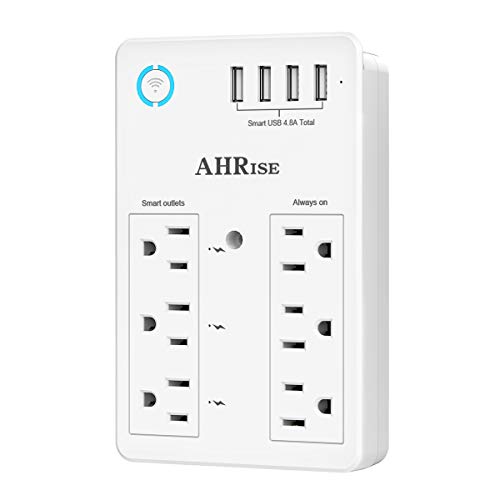 AHRISE WiFi Surge Protector with 4 USB Ports