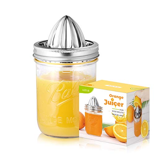 AIEVE Mason Jar Lemon Squeezer Lid