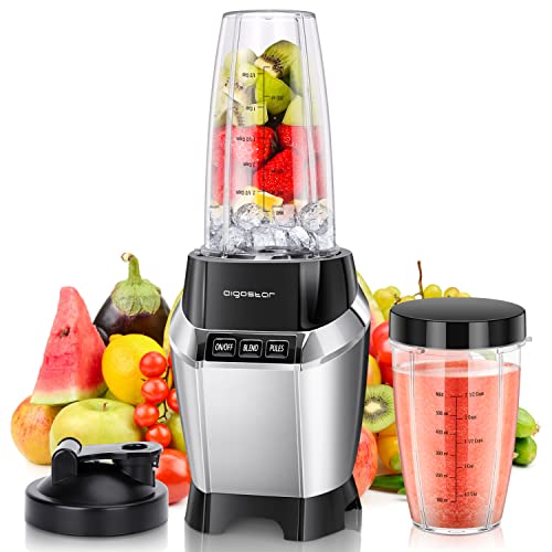 Personal 1000W Bullet Blender for Shakes and Smoothies with To-Go Cups