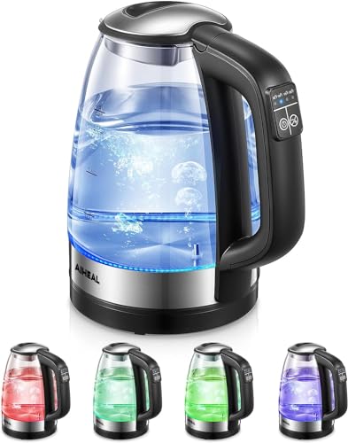 Aiheal Glass Kettle Temperature Control with LED Lights
