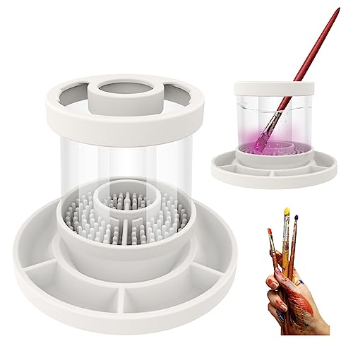 AimiDream Silicone Brush Rinse Cup - Acrylic/Watercolor Cleaner