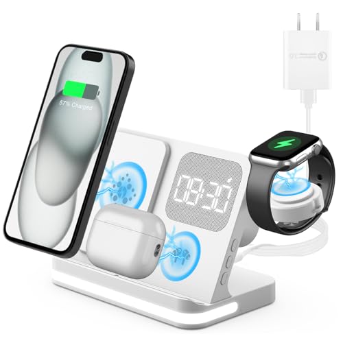 3-in-1 Charging Station: Apple Watch, iPhone, AirPods