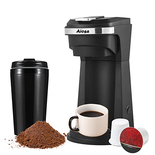Aiosa 2 in 1 Single Serve K cup Coffee Maker