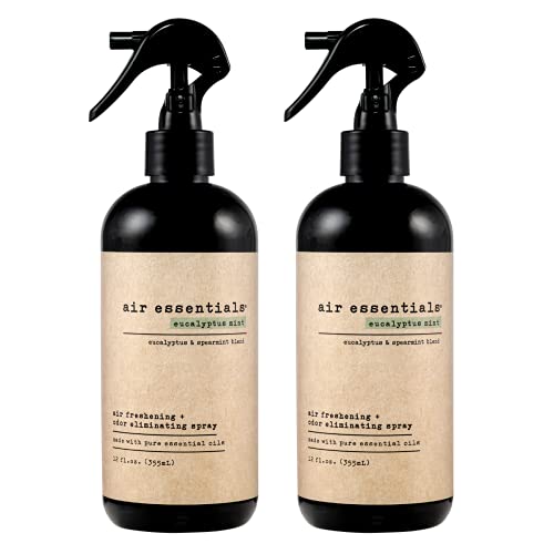 Air Essentials Air Freshener & Odor Eliminator Spray - Eucalyptus Mint - 12 Ounce - 2 Pack