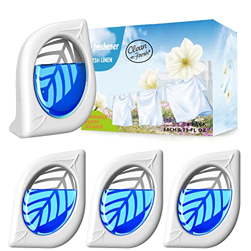 Clean-n-Fresh 4 Pack Air Fresheners - Fresh Scent, Strong Odor Eliminator