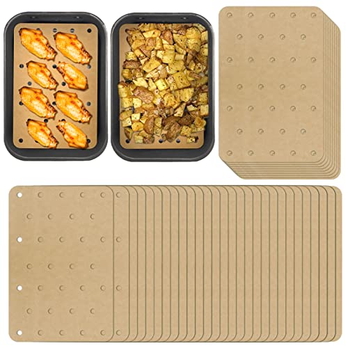100Pcs Baking Paper Liners for Air Fryers - Rectangular Baking Sheets for  Ninja Foodi Smart XL, DualZone & More Models - Air Fryer Accessories