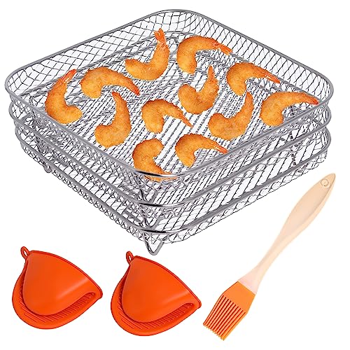 Air Fryer Rack - Stackable Rack for COSORI Instant Vortex Philips XXl HD9650 and HD9630 Air Fryer - 3 Pcs