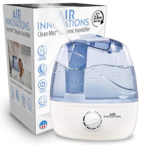 Large 2.5L Tank Ultrasonic Bedroom Humidifier: Ultra Quiet, 23hr Runtime AI-103