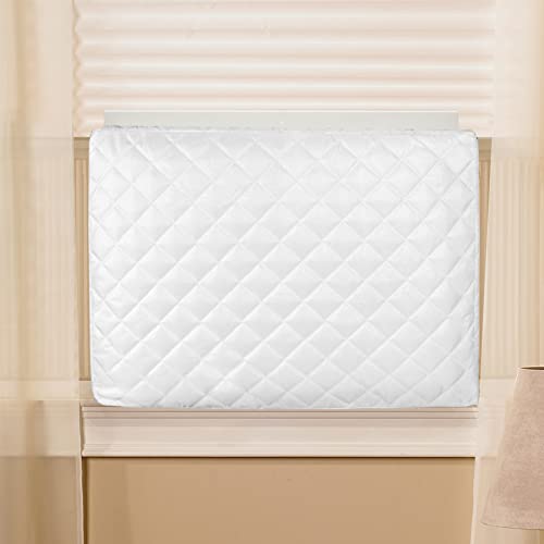 Air Jade Double Insulated White Window AC Cover, Large 28x20x3.5in