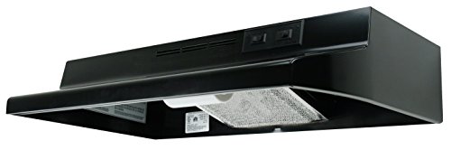 Air King AD1306 Ductless Range Hood, 30-Inch Wide, Black Finish