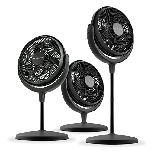 Air Monster 12 Inch Power Stand Fan - Black