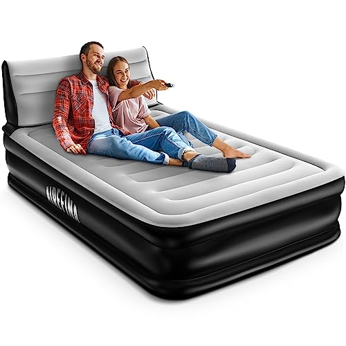 Airefina Full Size Air Mattress with Headboard