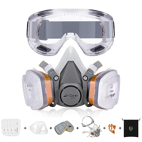 AirGearPro G-500 Respirator Mask with A1P2 Filters