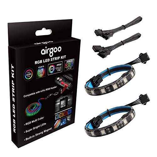 Airgoo PC RGB LED Strip Light, 36 LEDs
