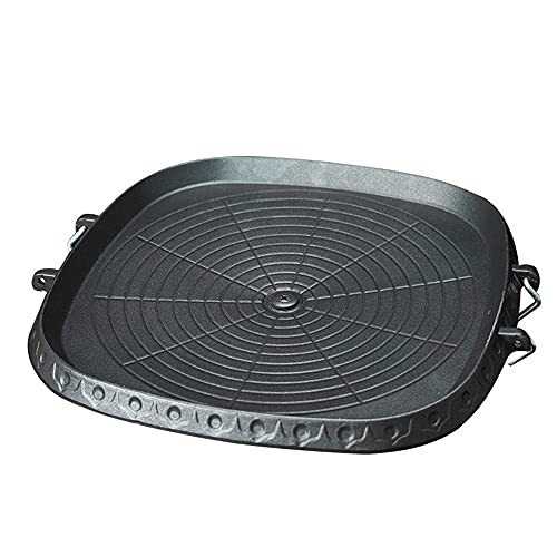 AirOka BBQ Non-Stick Grill Pan with Easy Grease Draining