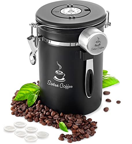 Airtight Coffee Canister - Stainless Steel Storage Container