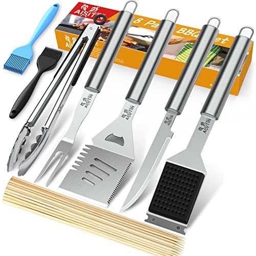 AISITIN 16-Inch Stainless Steel Grill Utensils Set