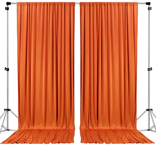 AK TRADING CO. Polyester Backdrop Drapes Curtains Panels - Orange