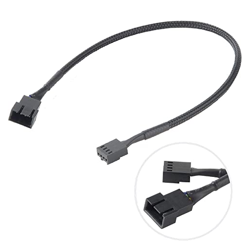 Akasa PWM Fan Extension Cable | 4-pin Male to Female Connectors