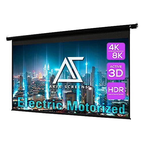 Akia Screens 150 inch Motorized Electric Projector Screen