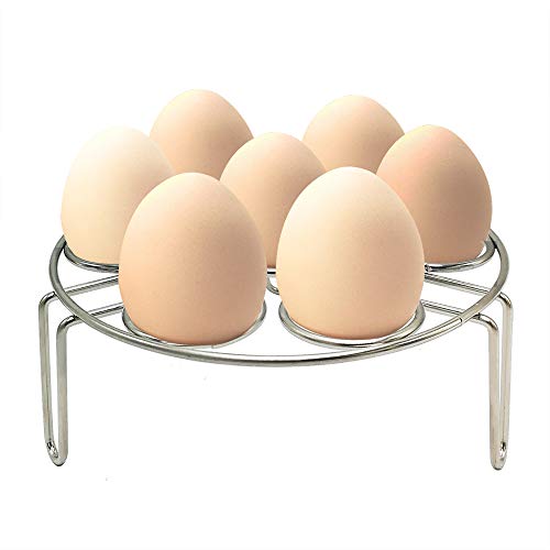  Egg Steamer Rack Trivet with Heat Resistant Handles for Instant  Pot Accessories 5,6,8 Quart & Pressure Cooker, Stainless Steel : Patio,  Lawn & Garden