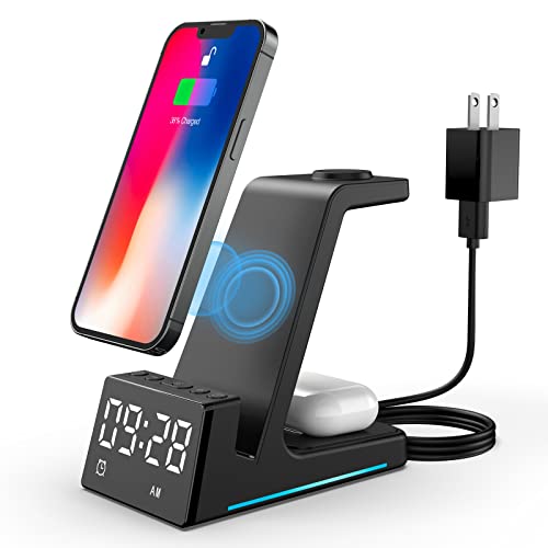 15W Bedside Wireless Charger Stand for iPhone and AirPods" by BUFFBEE