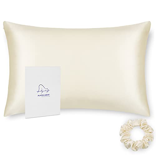 ALASKA BEAR Silk Pillowcase for Hair and Skin Beauty Sleep
