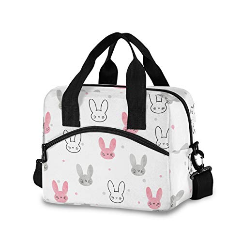 ALAZA Cute Rabbit Bunny Lunch Bags