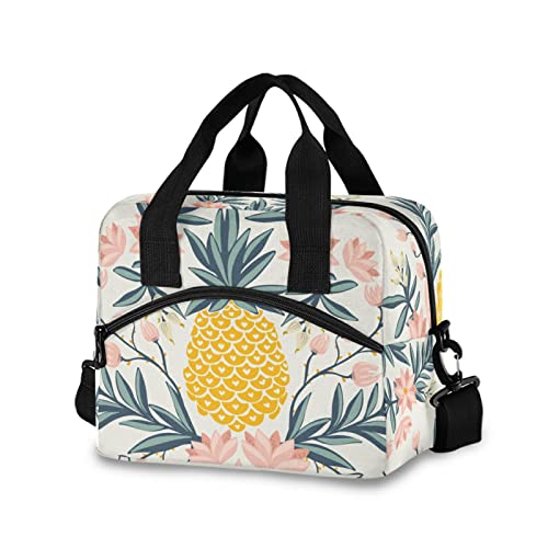 ALAZA Tropical Vintage Pineapple Lunch Box