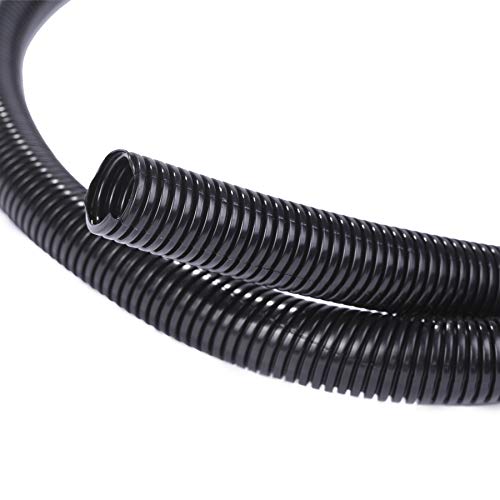  (1/4 X 20 ft) (3/8 X 20 ft) (1/2 X 20 ft) Assorted Split Wire  Loom Flex-Guard Convoluted Tubing – Protective Split Cable Sleeves/Conduit  for Automotive Home Industrial Electrical – Black : Electronics