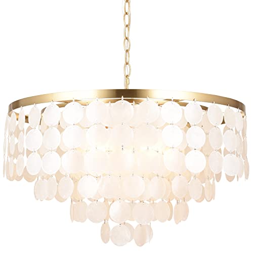ALICE HOUSE 24" Dining Room Chandeliers in Brushed Brass