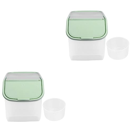 Fiazony 6-Pack 10 L Clear Plastic Storage Box with Lid, Airtight Pet Food Storage Containers