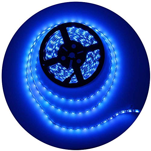 ALITOVE 16.4ft Blue LED Flexible Strip Ribbon Light