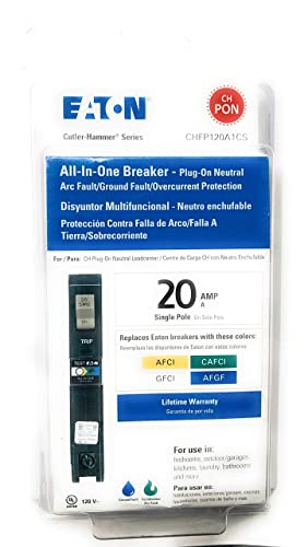 All-In-One Breaker 20 Amp Pole Plug-on Neutral Arc Fault/Ground