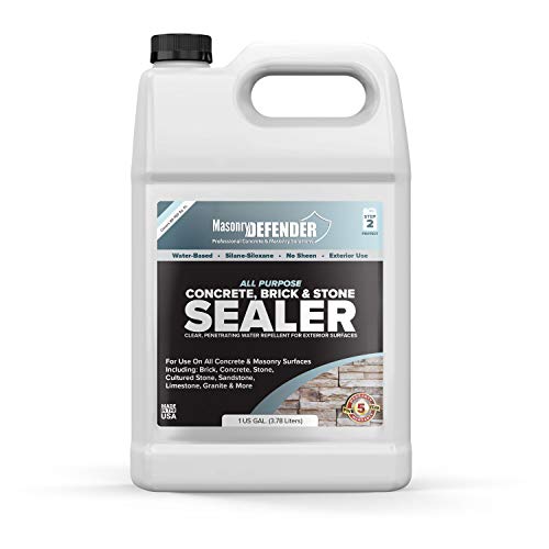 MasonryDefender Clear Water Sealant for Porous Surfaces, 1 Gallon