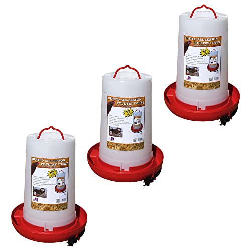 All-Seasons Heated Poultry Fountain
