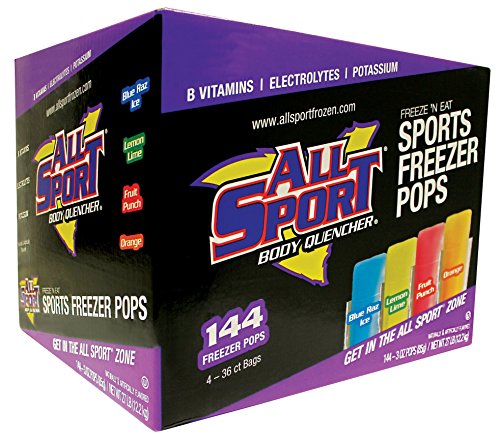 All Sport | Hydration Freezer Pops | Variety Pack | 3 Ounce (Pack of 144)